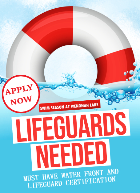 Now Hiring Seasonal Lifeguards