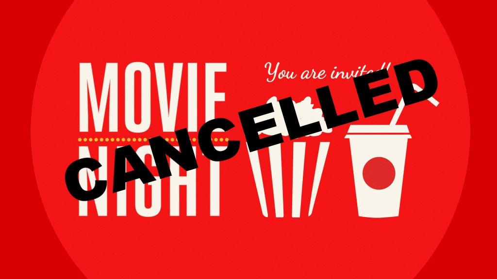 Tonight movie night is cancelled due to inclement weather! Rain date June 25